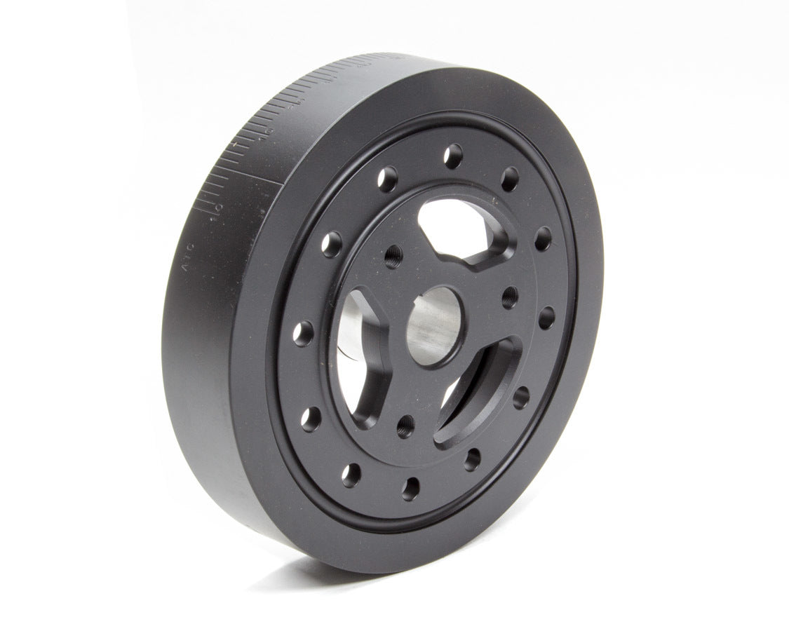 Harmonic Balancer - 8.000 in OD - Aluminum / Steel - Black - Internal Balance - Small Block Chevy - Each