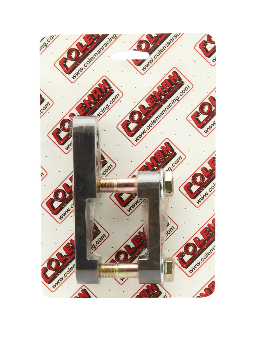 J-Bar Slider Bracket - Frame Mount - Clamp-On - Steel - Black Oxide - 2 in Square Tubing - Each