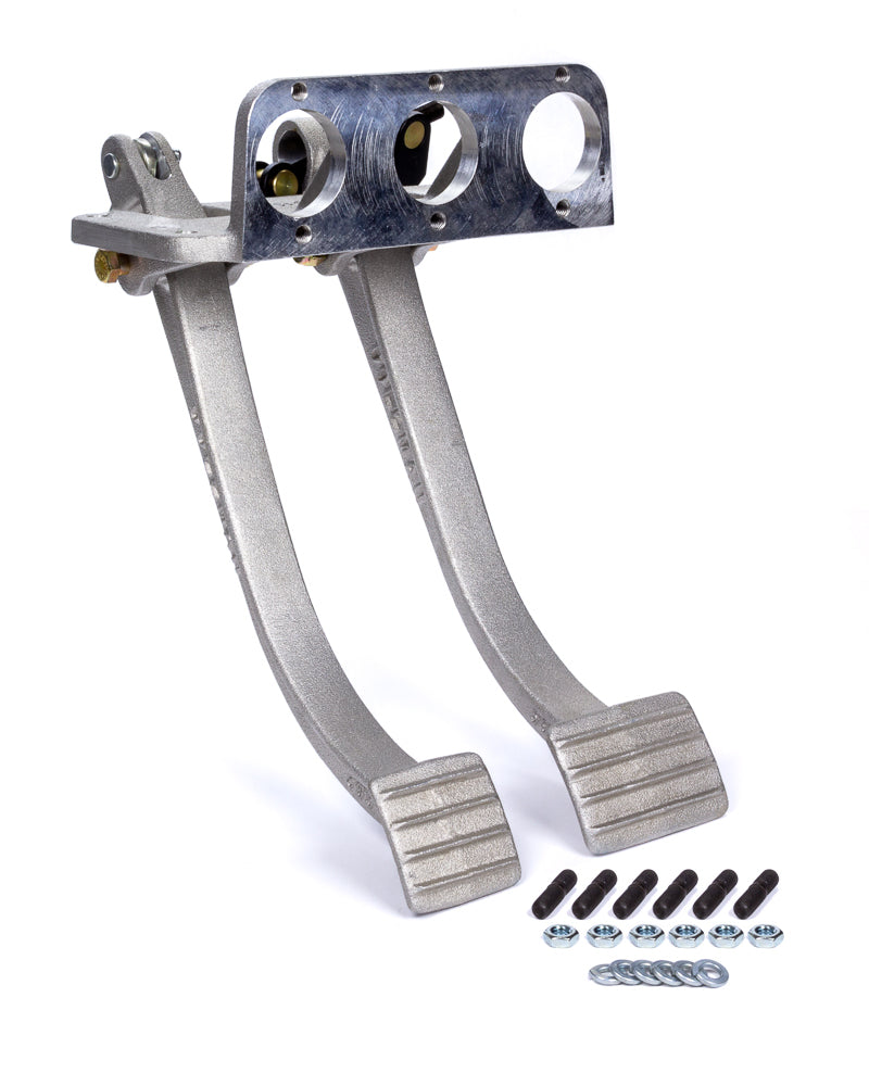Pedal Assembly - Brake / Clutch - Forward Swinging Overhanging Mount - Aluminum - Natural - Each