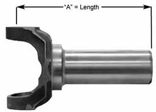 Slip Yoke - 27 Spline - 5.375 in Long - Steel - Natural - 1310 U-Joint - Muncie / Powerglide / Super T10 / TH350 / T56 / 4L60E - Each