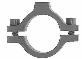 Roll Bar Accessory Clamp - Clamp-On - Single 1/4-20 in Hole - Aluminum - Blue Anodized - 1-1/4 in OD Tube - Each