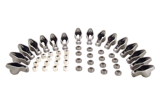 Rocker Arm - Magnum - 3/8 in Stud Mount - 1.52 Ratio - Roller Tip - Chromoly - Small Block Chevy - Set of 16
