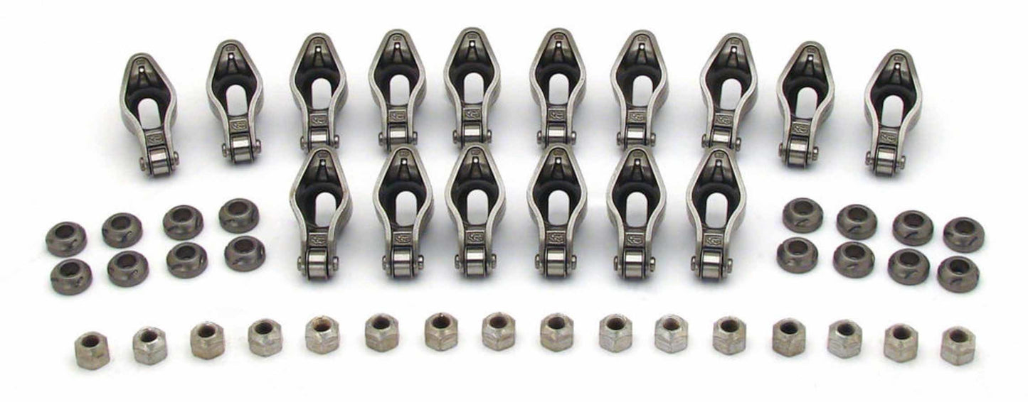 Rocker Arm - Magnum - 3/8 in Stud Mount - 1.52 Ratio - Roller Tip - Chromoly - Small Block Chevy - Set of 16