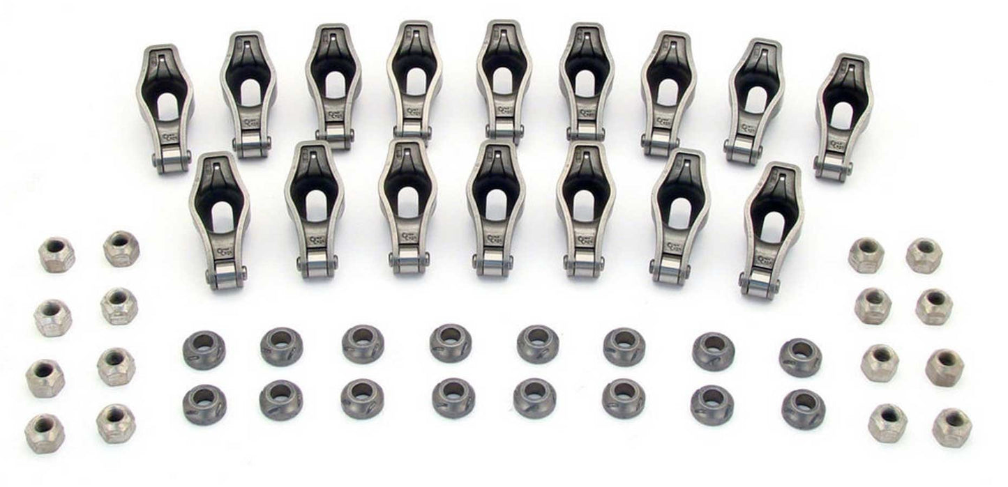 Rocker Arm - Magnum - 3/8 in Stud Mount - 1.60 Ratio - Roller Tip - Chromoly - Small Block Ford - Set of 16