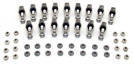 Rocker Arm - Magnum - 3/8 in Stud Mount - 1.60 Ratio - Roller Tip - Chromoly - Small Block Ford - Set of 16