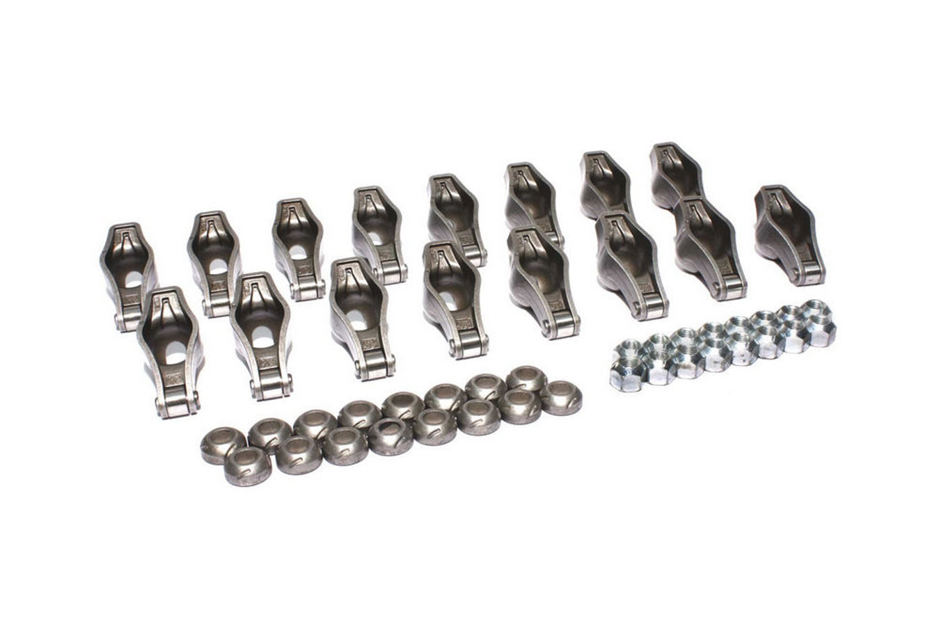 Rocker Arm - Magnum - 3/8 in Stud Mount - 1.60 Ratio - Roller Tip - Chromoly - Various V8 Applications - Set of 16