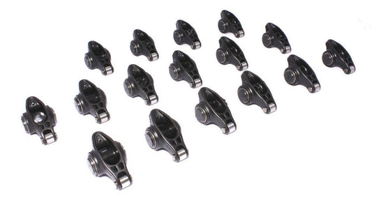 Rocker Arm - Ultra Pro Magnum - 3/8 in Stud Mount - 1.52 Ratio - Full Roller - Chromoly - Small Block Chevy - Set of 16