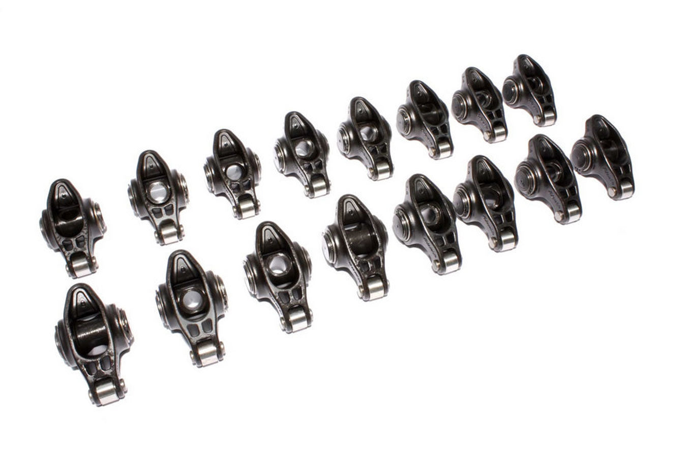 Rocker Arm - Ultra Pro Magnum - 3/8 in Stud Mount - 1.60 Ratio - Full Roller - Chromoly - Small Block Chevy - Set of 16