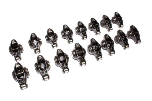 Rocker Arm - Ultra Pro Magnum - 3/8 in Stud Mount - 1.60 Ratio - Full Roller - Chromoly - Small Block Chevy - Set of 16