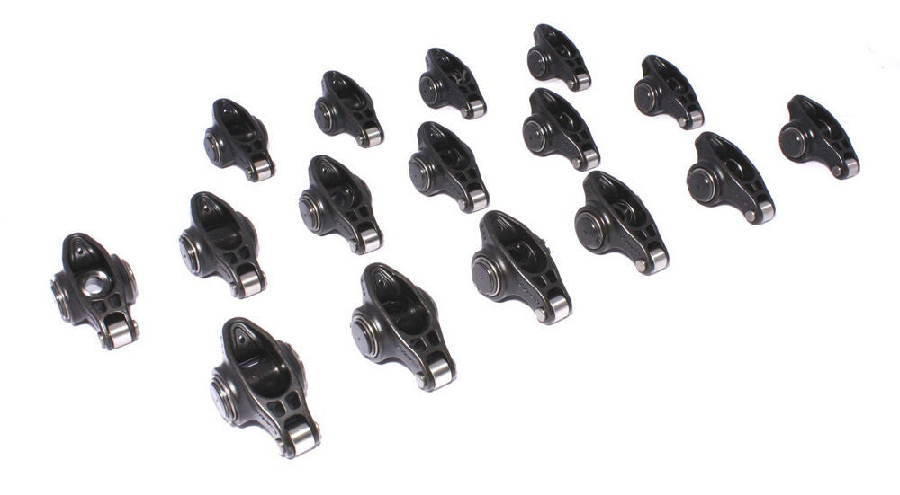 Rocker Arm - Ultra Pro Magnum - 7/16 in Stud Mount - 1.52 Ratio - Full Roller - Chromoly - Small Block Chevy - Set of 16