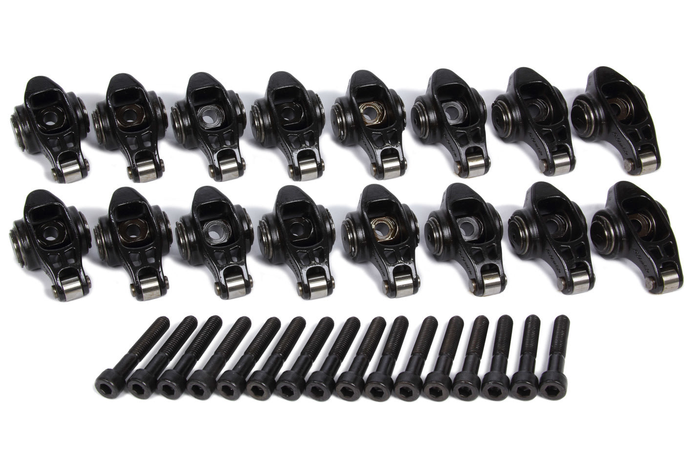 Rocker Arm - Ultra Pro Magnum - 3/8 in Pedestal Mount - 1.80 Ratio - Full Roller - Chromoly - GM LS-Series - Set of 16