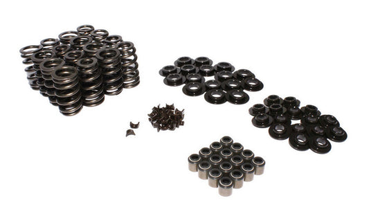 Valve Spring Kit - Beehive Spring - 313 lb/in Spring Rate - 1.085 in Coil Bind - 1.055 in OD - Viton Seal - Steel Seat - GM LS-Series - Kit