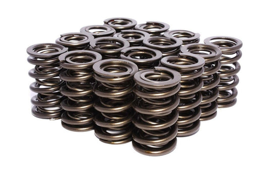 Valve Spring - Race Street - Dual Spring - 408 lb/in Spring Rate - 1.040 in Coil Bind - 1.320 in OD - Set of 16