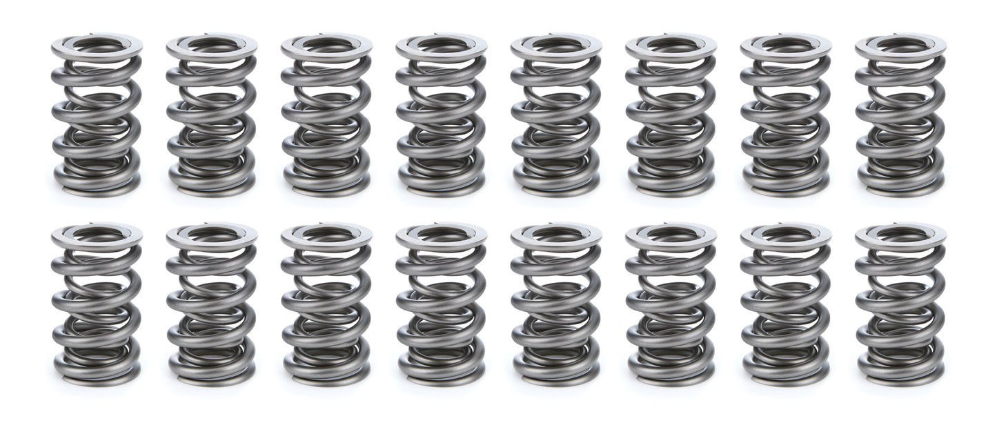 Valve Spring - Dual Spring - 551 lb/in Spring Rate - 1.150 in Coil Bind - 1.550 in OD - Set of 16