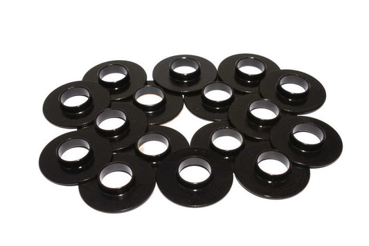 Valve Spring Locator - Inside - 0.060 in Thick - 1.540 in OD - 0.640 in ID - 0.790 in Spring ID - Steel - Set of 16