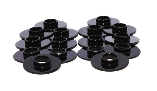 Valve Spring Locator - Inside - 0.060 in Thick - 1.550 in OD - 0.570 in ID - 0.715 in Spring ID - Steel - Set of 16