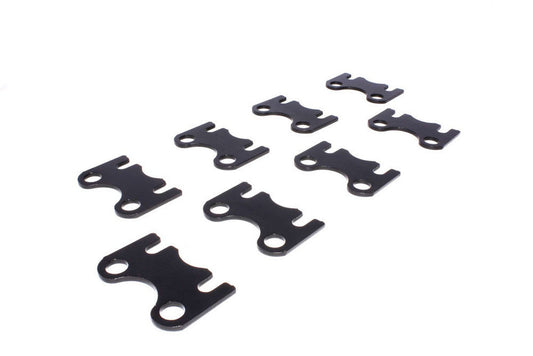 Pushrod Guide Plate - 3/8 in Pushrod - Flat - Steel - Black Oxide - Small Block Chevy - Set of 8