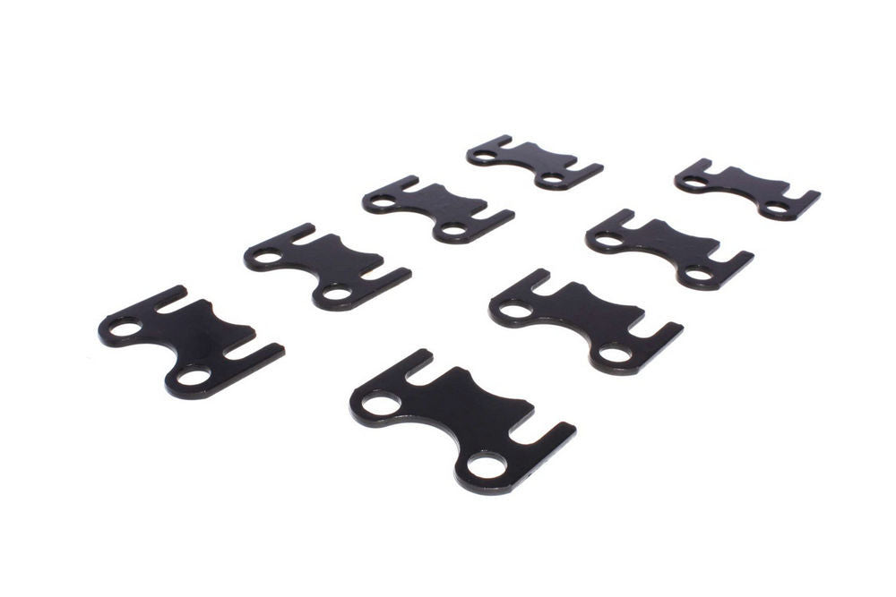 Pushrod Guide Plate - 5/16 in Pushrod - Flat - Steel - Black Oxide - Small Block Ford - Set of 8