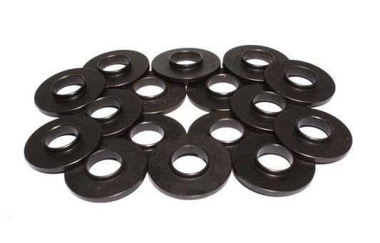 Valve Spring Locator - Inside - 0.060 in Thick - 1.300 in OD - 0.570 in ID - 0.840 in Spring ID - Steel - Set of 16