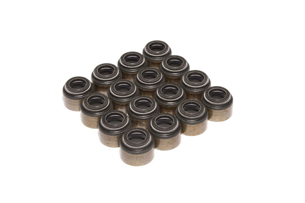 Valve Stem Seal - Positive Stop - 11/32 in Valve Stem - 0.494 in Guide - Viton Rubber - Set of 16