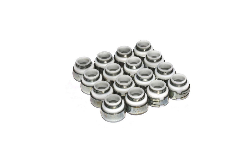 Valve Stem Seal - Positive Stop - 11/32 in Valve Stem - 0.500 in Guide - PTFE - Set of 16