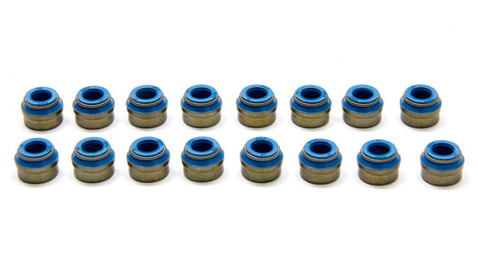 Valve Stem Seal - Positive Stop - 5/16 in Valve Stem - 0.425 in Guide - Steel Body / Viton - Set of 16