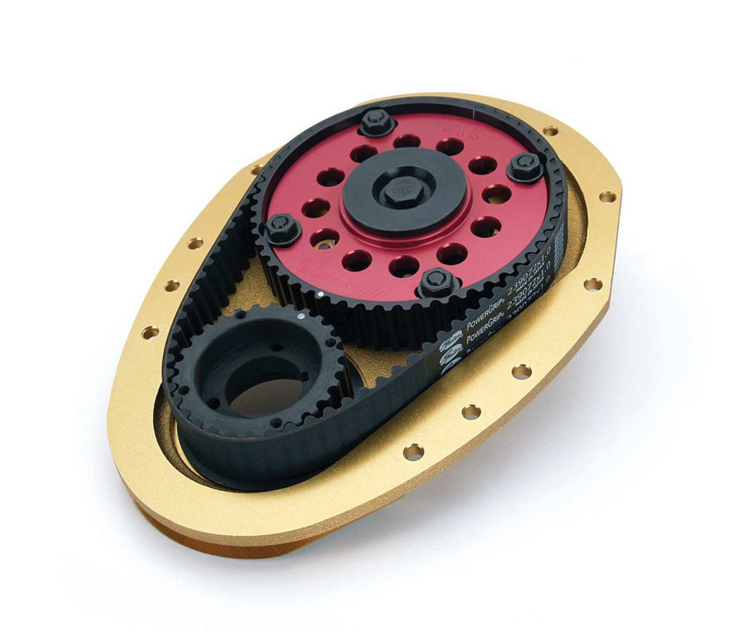 Camshaft Belt Drive - Magnum - External - Adjustable - Billet Aluminum - Small Block Chevy - Kit