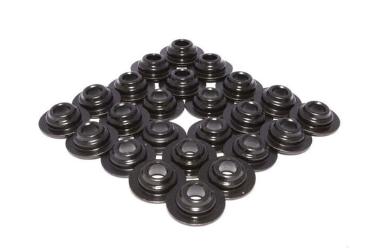 Valve Spring Retainer - 7 Degree - 0.630 in OD Step - 0.959 in Single Spring - Steel - Ford Modular - Set of 24
