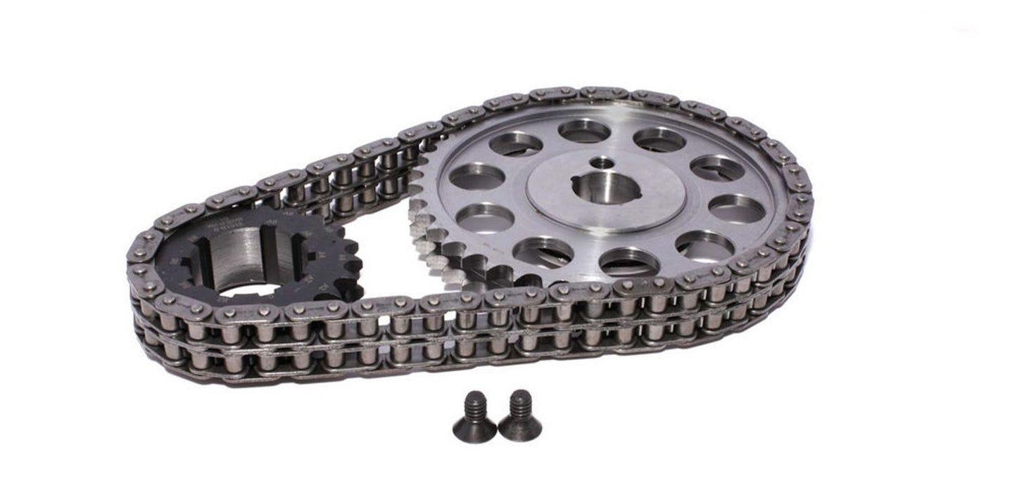 Timing Chain Set - Double Roller - Keyway Adjustable - Billet Steel - Small Block Ford - Kit