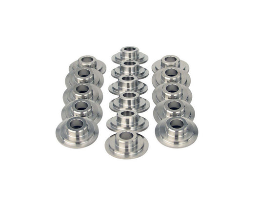 Valve Spring Retainer - 10 Degree - 1.177 in / 0.868 in / 0.635 in OD Steps - 1.625 in Triple Spring - Titanium - Set of 16