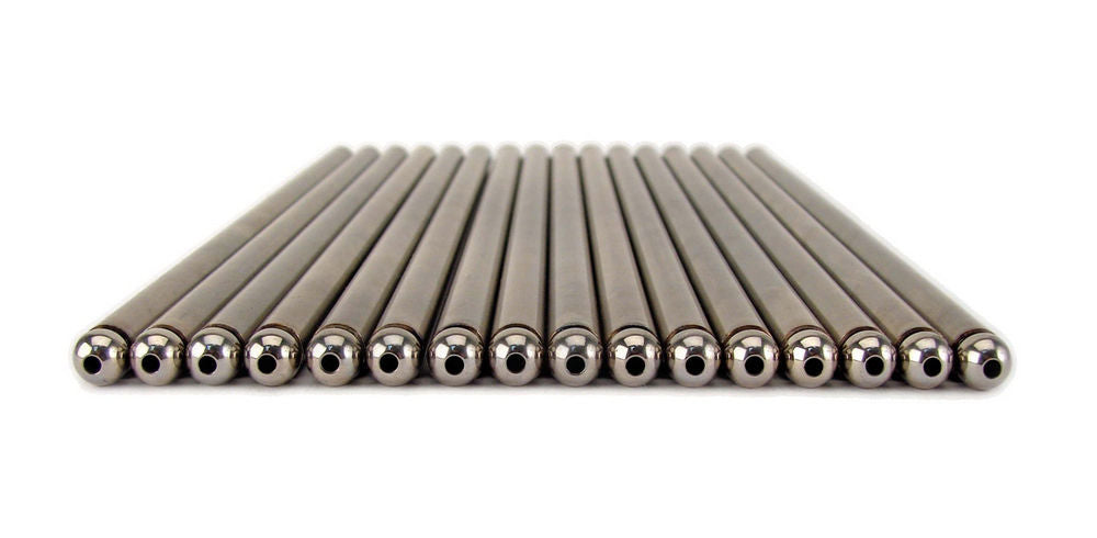 Pushrod - High Energy - 8.500 in Long - 5/16 in OD - Steel - Various V8 Applications - Set of 16