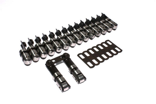 Lifter - Endure-X - Mechanical Roller - 0.842 in OD - 0.300 in Taller - Link Bar - Small Block Chevy - Set of 16