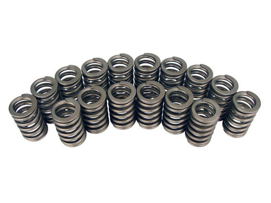 Valve Spring - Ovate Wire - Single Spring - 410 lb/in Spring Rate - 1.150 in Coil Bind - 1.260 in OD - Set of 16
