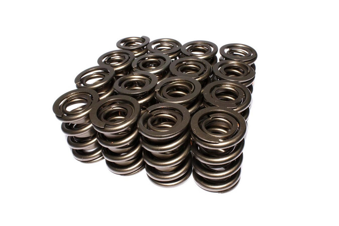 Valve Spring - Dual Spring / Damper - 633 lb/in Spring Rate - 1.090 in Coil Bind - 1.551 in OD - Set of 16