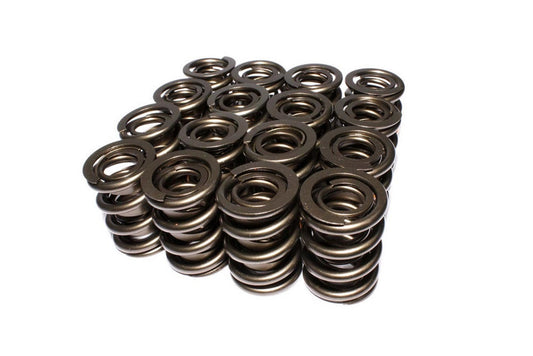 Valve Spring - Dual Spring / Damper - 633 lb/in Spring Rate - 1.090 in Coil Bind - 1.551 in OD - Set of 16