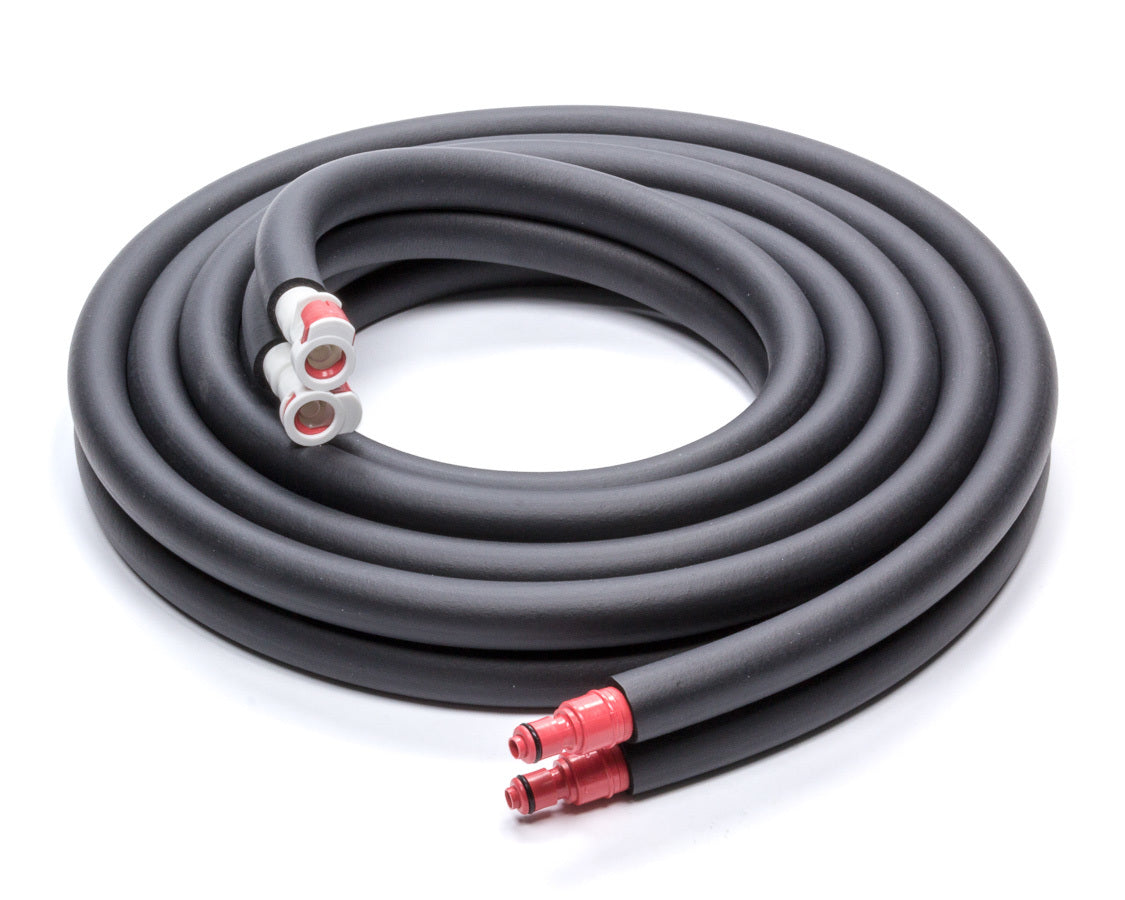 Cool Shirt Water Hose - 12 ft Length - 5/16 in ID - Insulated - Quick Disconnect Fittings - Rubber - Black - Pair