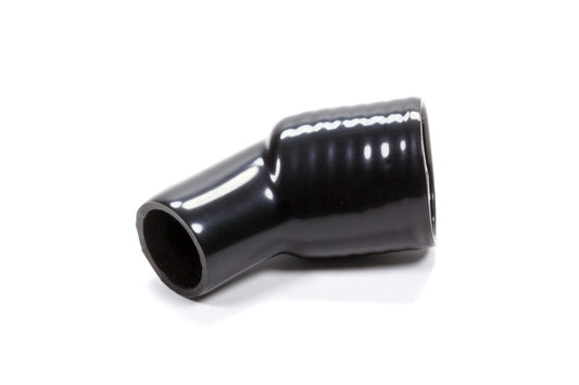 Helmet Air Hose Adapter - 45 Degree - 2 in Hose to 1-1/2 in Hose - Silicone - Black - Each