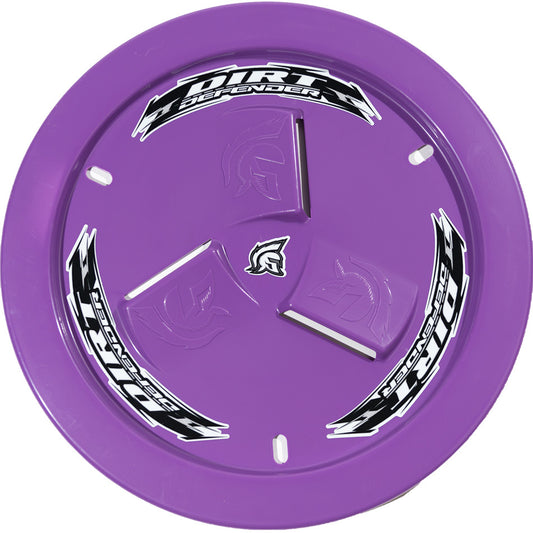 Mud Cover - Bolt-On - Hardware Included - Vented - Cover Only - Plastic - Purple - 15 in Wheels - Each