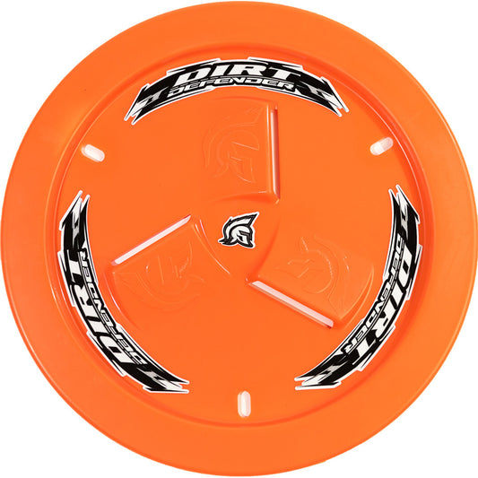 Mud Cover - Bolt-On - Hardware Included - Vented - Cover Only - Plastic - Orange - 15 in Wheels - Each