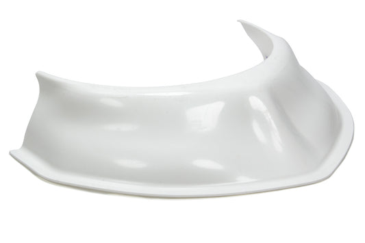 Hood Scoop - 3.5 in Tall - 20 in Wide - Tapered Front - Plastic - White - Each