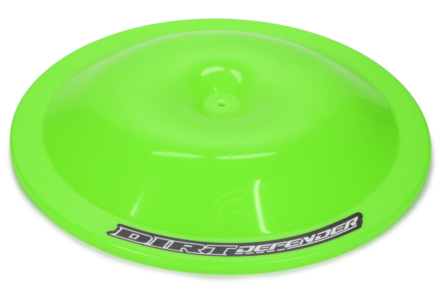 Air Cleaner Lid - 14 in Round - Dirt Defender Logo - Plastic - Neon Green - Each