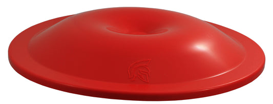 Air Cleaner Lid - 14 in Round - Dirt Defender Logo - Plastic - Red - Each