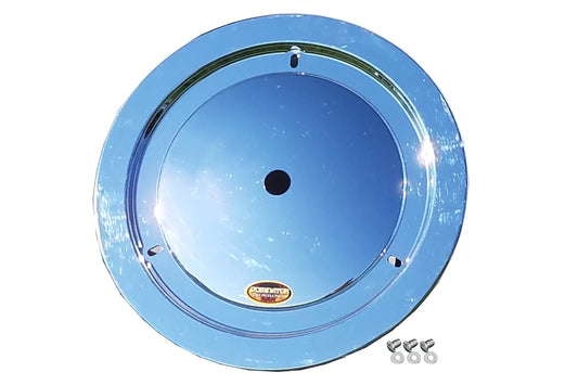 Mud Cover - Ultimate Real - Quick Turn Fasteners - Hardware Included - Cover Only - Plastic - Chrome - 15 in Wheels - Each