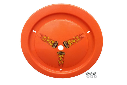 Mud Cover - Ultimate Real - Quick Turn Fasteners - Hardware Included - Cover Only - Plastic - Fluorescent Orange - 15 in Wheels - Each