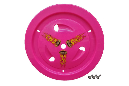 Mud Cover - Ultimate Real - Bolt-On - Hardware Included - Vented - Cover Only - Plastic - Pink - 15 in Wheels - Each