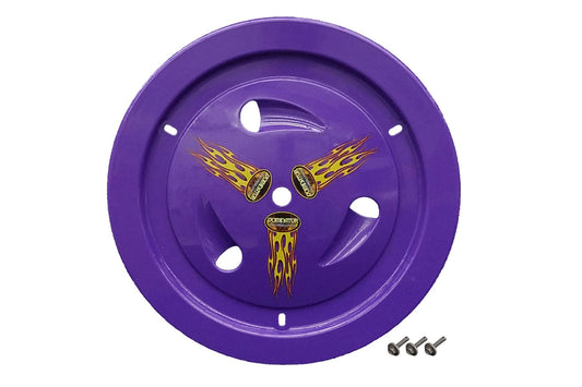 Mud Cover - Ultimate Real - Bolt-On - Hardware Included - Vented - Cover Only - Plastic - Purple - 15 in Wheels - Each