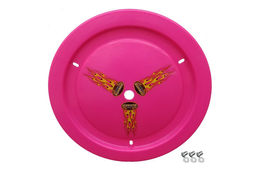 Mud Cover - Ultimate - Quick Turn Fastener - Hardware Included - Cover Only - Plastic - Pink - 15 in Wheels - Each