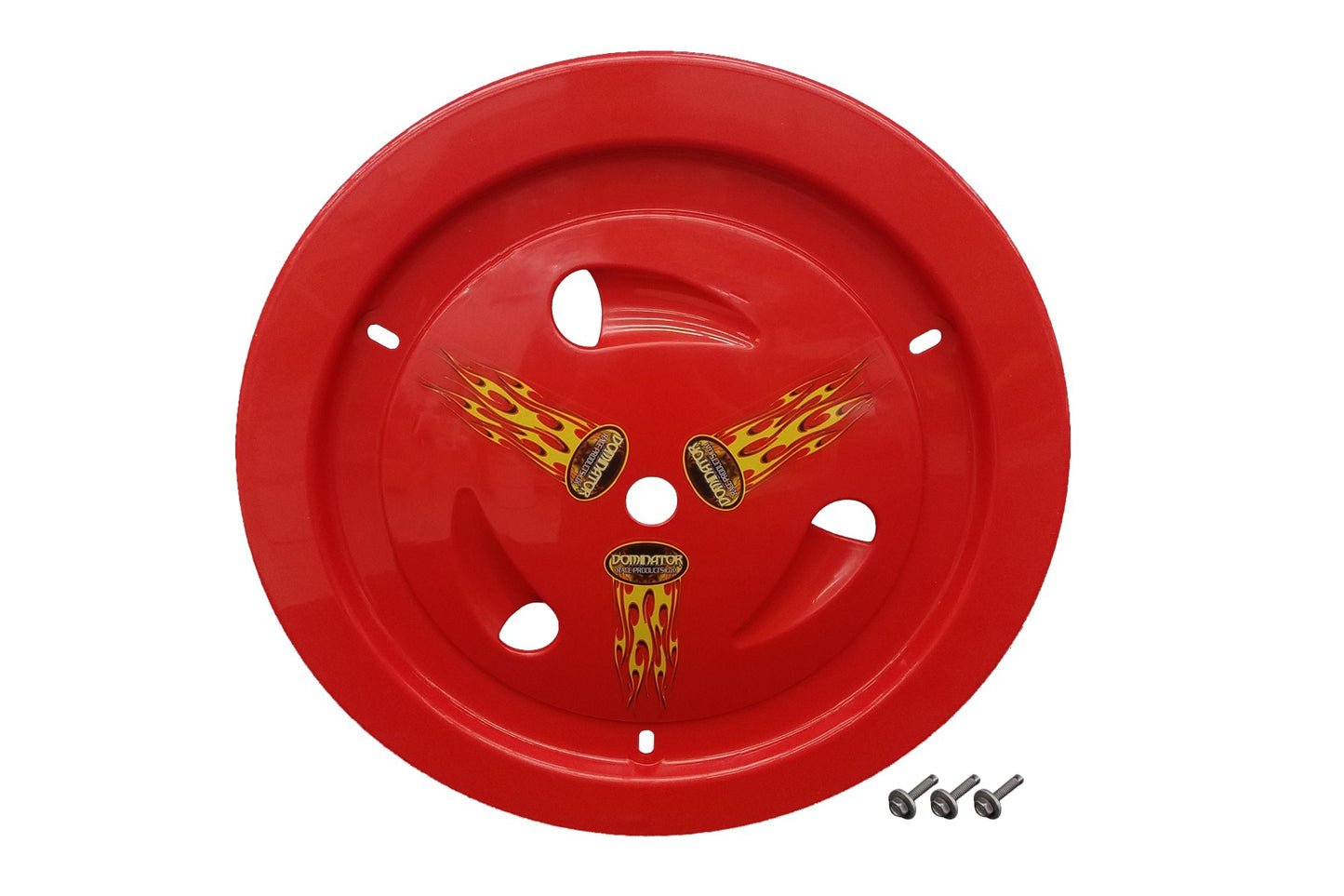Mud Cover - Ultimate - Bolt-On - Hardware Included - Vented - Cover Only - Plastic - Red - 15 in Wheels - Each