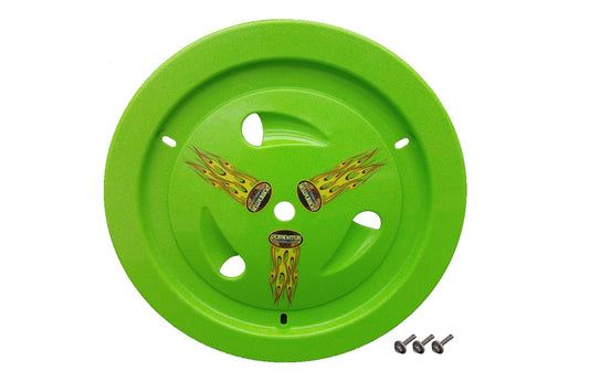 Mud Cover - Ultimate - Bolt-On - Hardware Included - Vented - Cover Only - Plastic - Xtreme Green - 15 in Wheels - Each