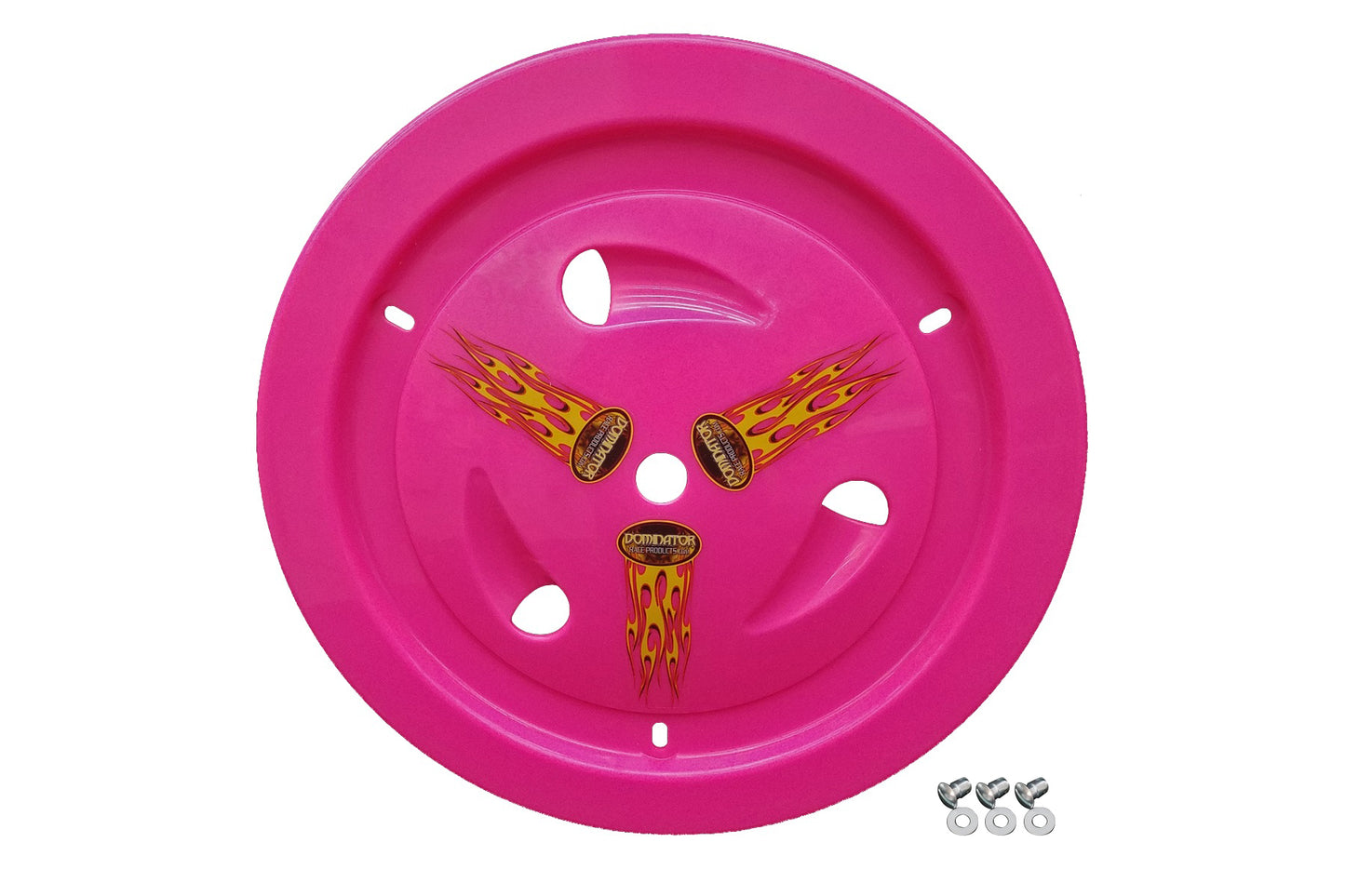 Mud Cover - Ultimate - Quick Turn Fastener - Hardware Included - Vented - Cover Only - Plastic - Pink - 15 in Wheels - Each